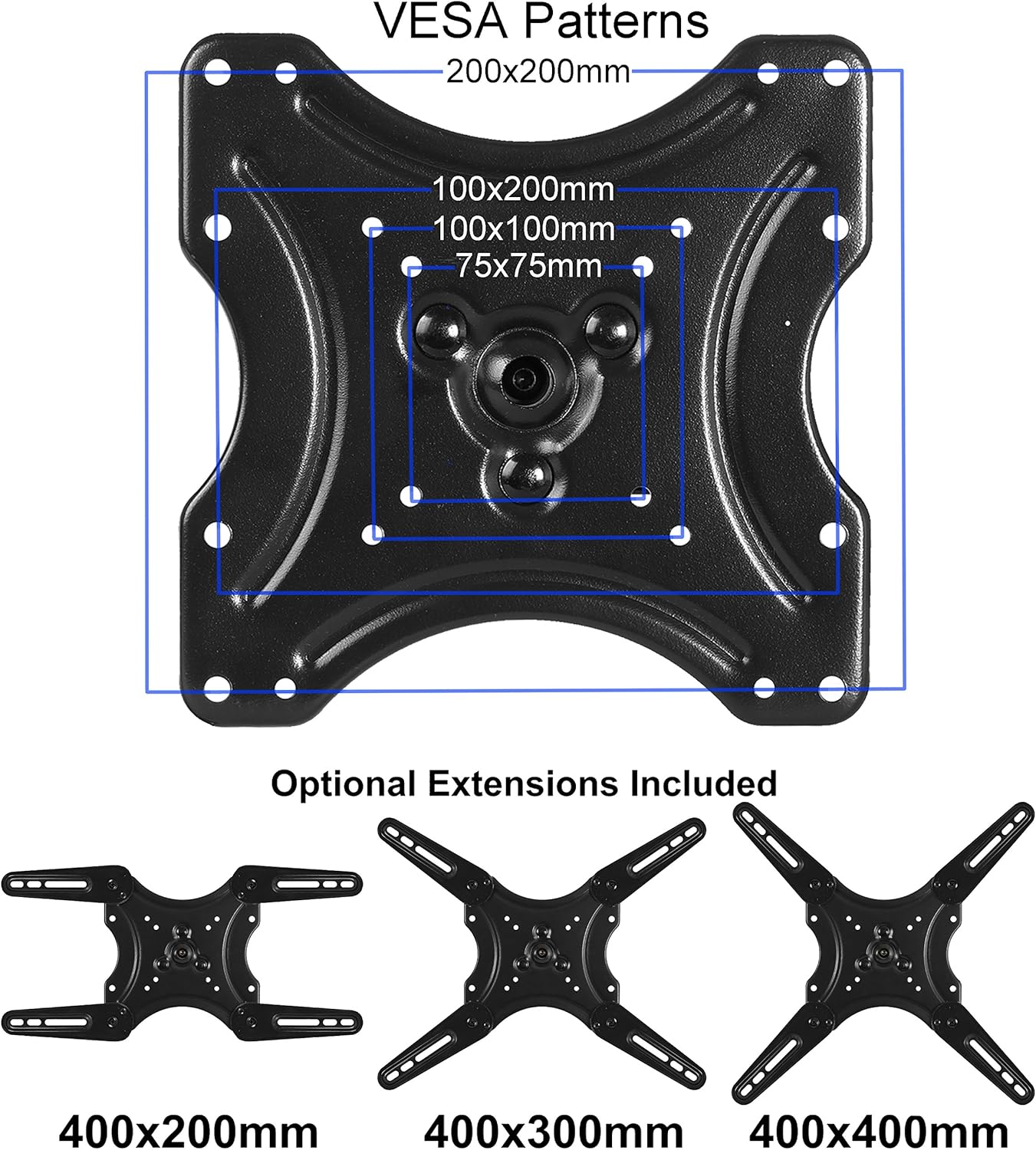 Cheetah ALAMLB Articulating Arm Wall Mount fits 20-55" TVs, Many Newer 65", Some up to 75", 66lbs and VESA 400, Single Stud Install, Full Motion Tilt Swivel Rotation Extension Bracket Extends 20"