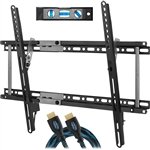 Cheetah APTMM2B TV Wall Mount for 20-80" TVs (some up to 90?) up to VESA 600 and 165lbs, and fits 16? And 24? Wall Studs, and includes a Tilt TV Bracket, a 10' Twisted Veins HDMI Cable and a 6" 3-Axis