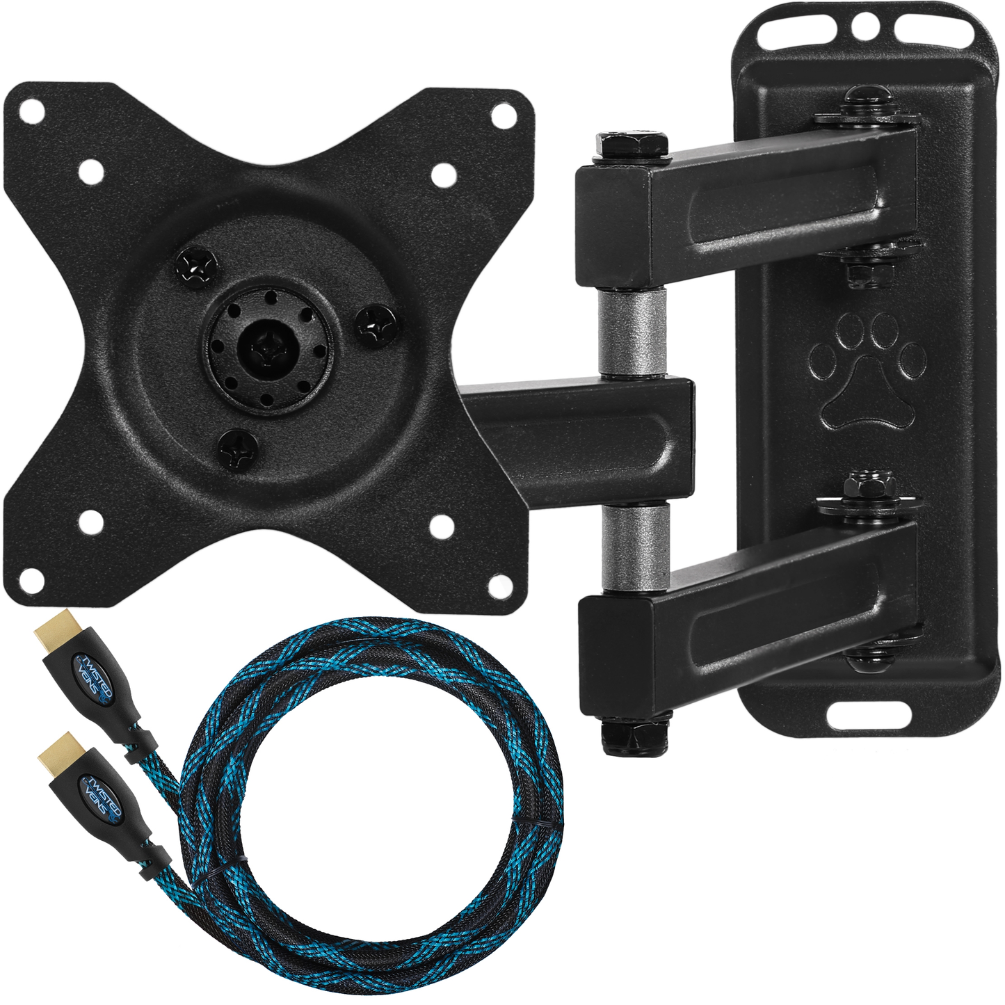 Cheetah Mounts ALAMB Articulating Arm (15” Extension) TV Wall Mount Bracket for 12-24” TVs and Displays